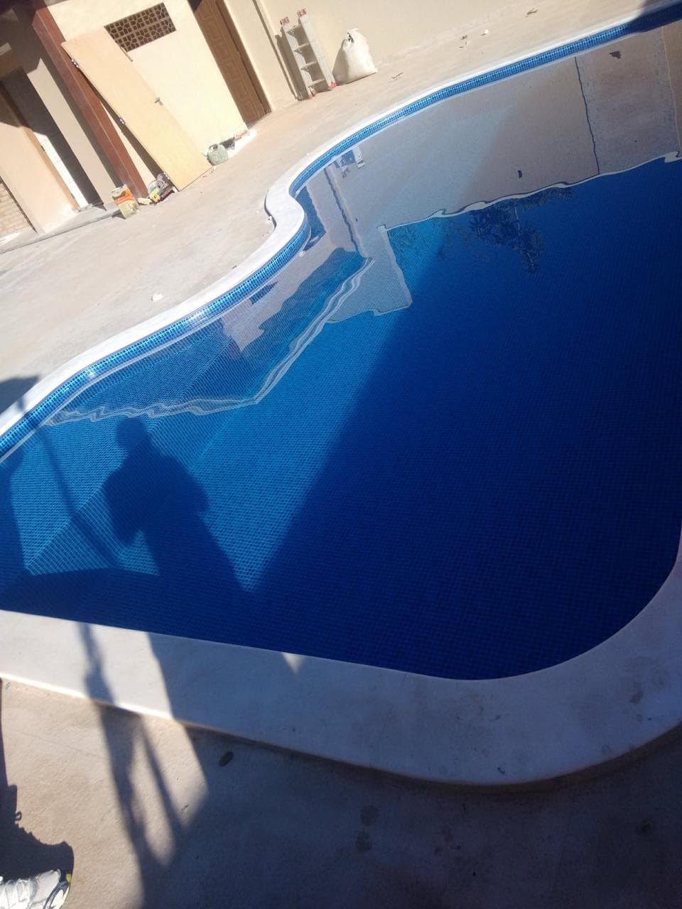 Detalhe de acabamento em obra residencial em Brasília